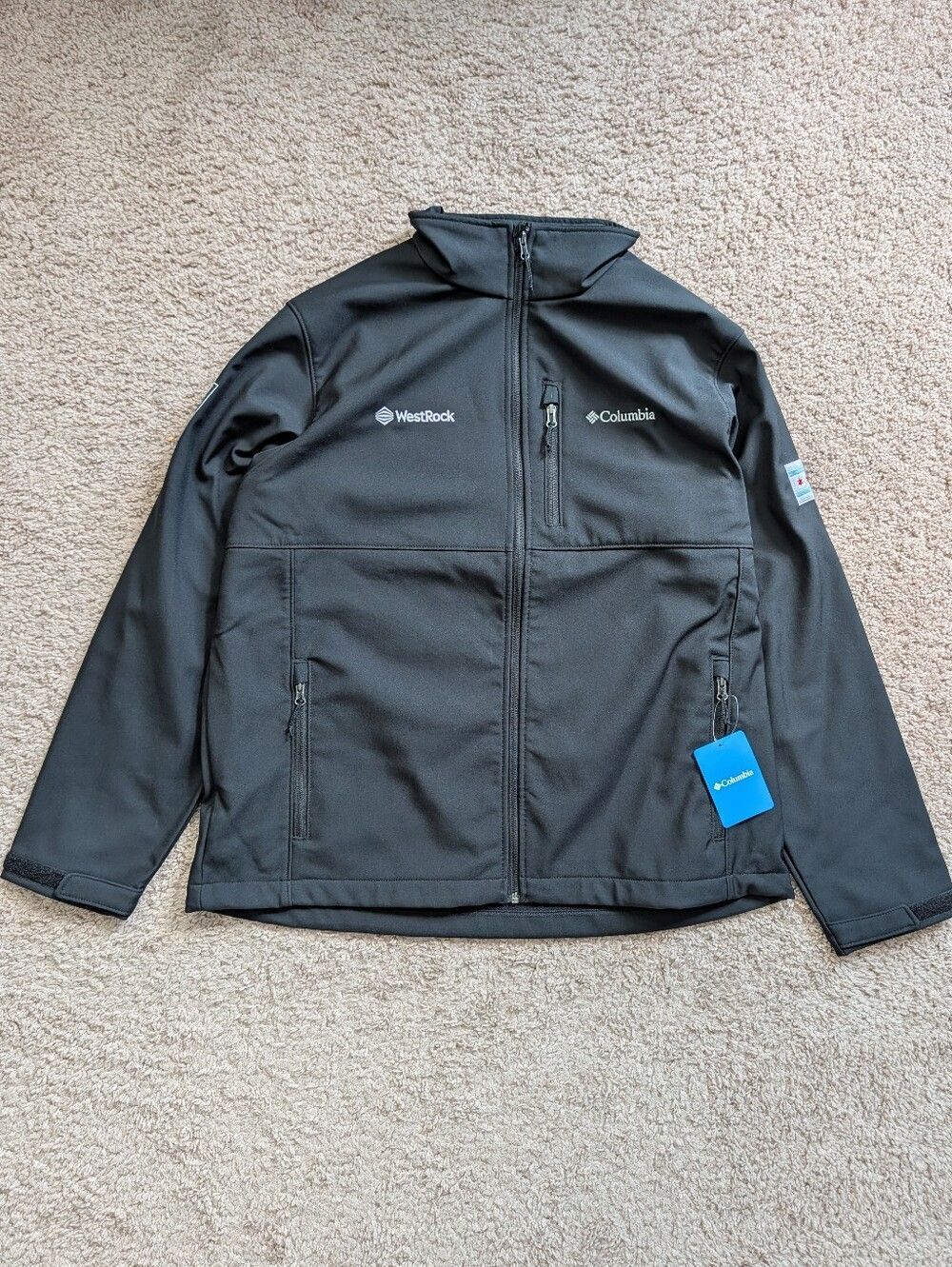 Columbia Mens Black Ascender Westrock Preppy Softshell Jacket NWT Size XL - Picture 3 of 14